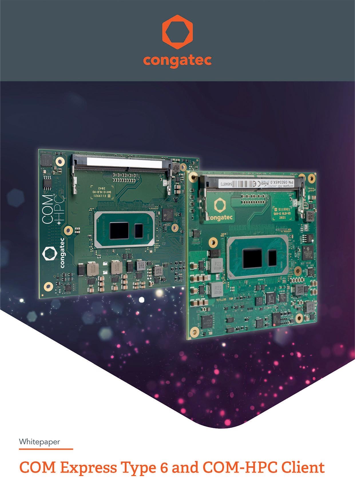 congatec-COM Express Type 6 and COM-HPC Client congatec-COM Express Type 6 and COM-HPC Client