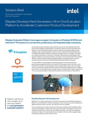 congatec-Etteplan Developes Next-Generation, All-in-One Evaluation Platform to Accelerate Customers Product Devel