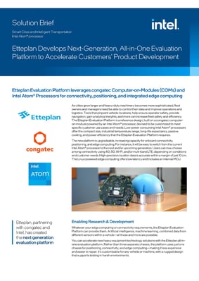 congatec-Etteplan Developes Next-Generation, All-in-One Evaluation Platform to Accelerate Customers Product Devel congatec-Etteplan Developes Next-Generation, All-in-One Evaluation Platform to Accelerate Customers Product Devel